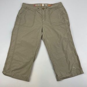Vintage Nike ACG Womens Size 6 Capri Rip Stop Hiking Pants Beige